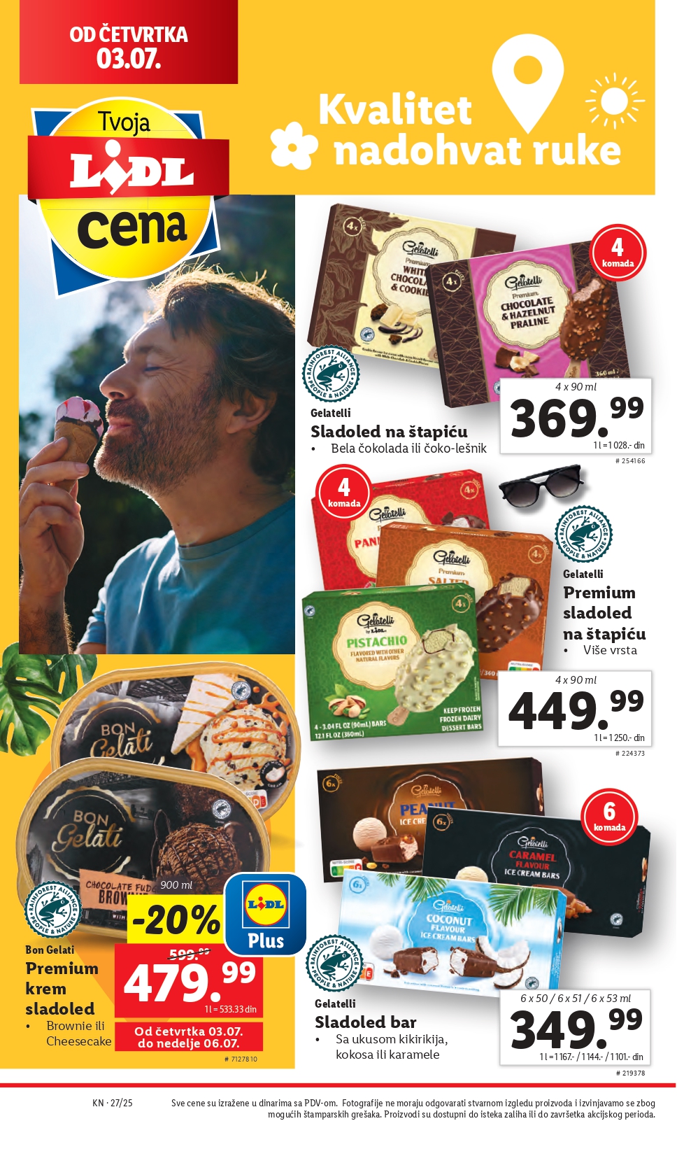 Lidl katalog PREHRANA 3-9.7.2025.
