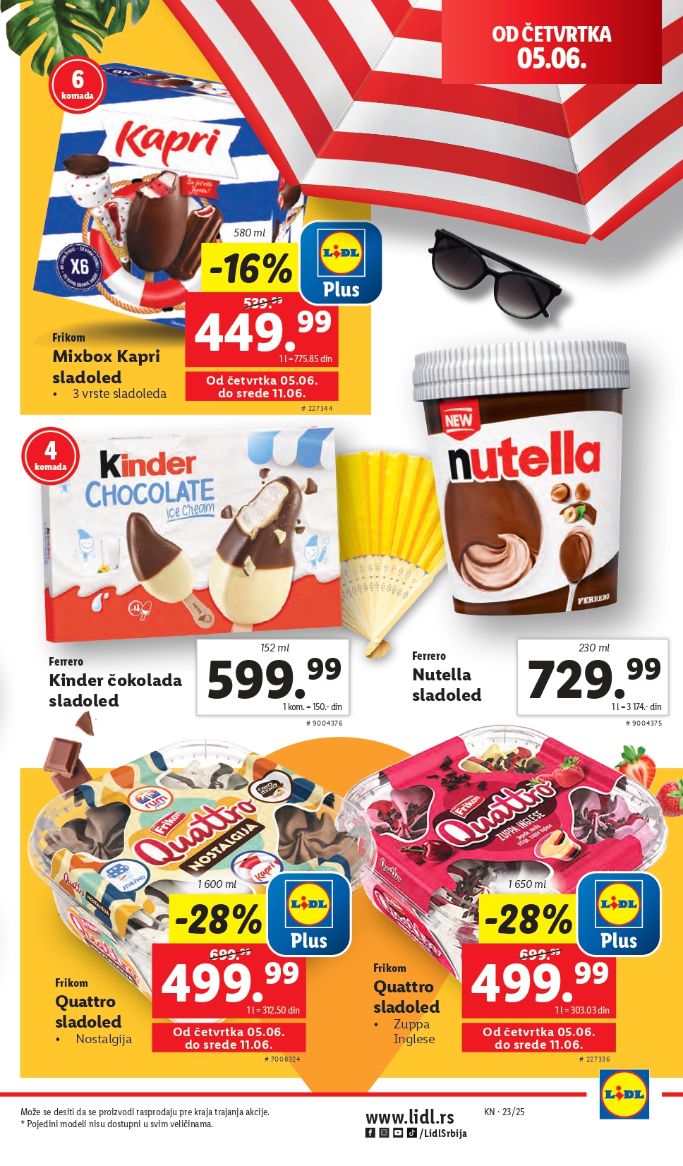 Lidl katalog PREHRANA 5-11.6.2025.