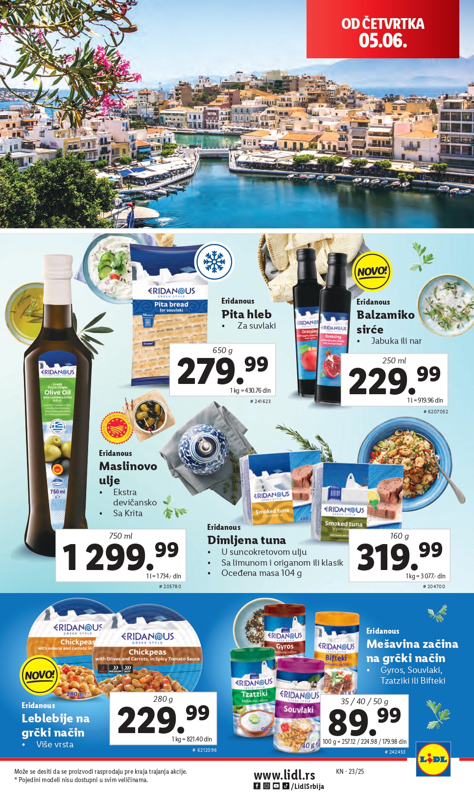 Lidl katalog PREHRANA 5-11.6.2025.