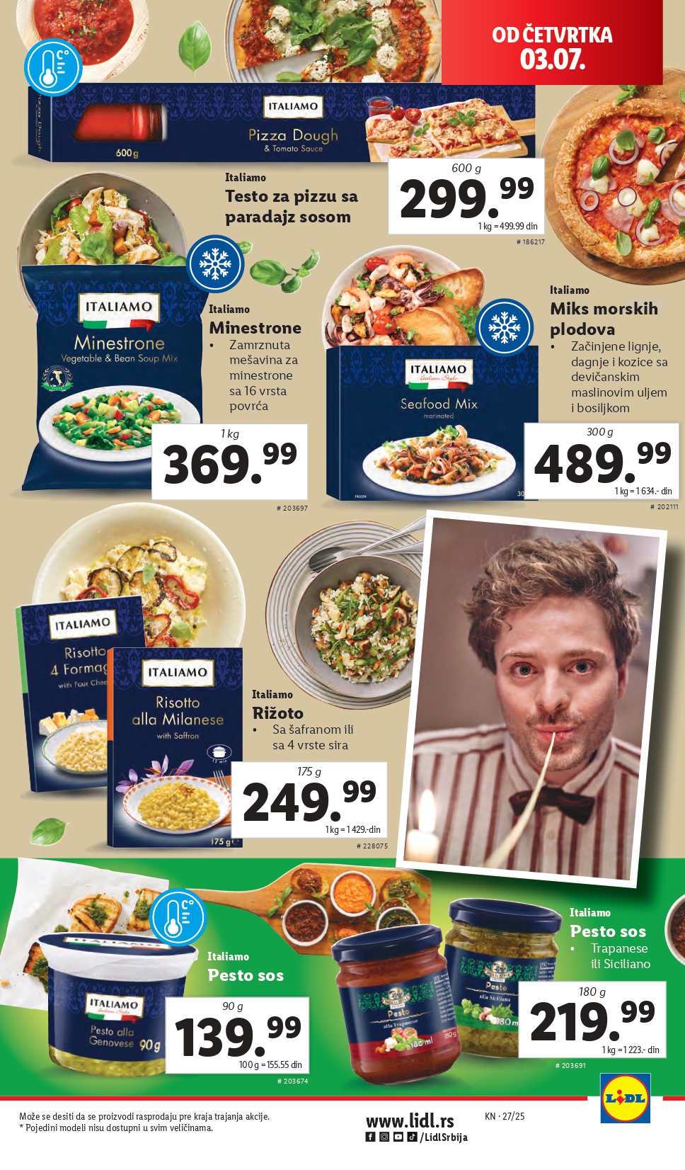 Lidl katalog PREHRANA 3-9.7.2025.