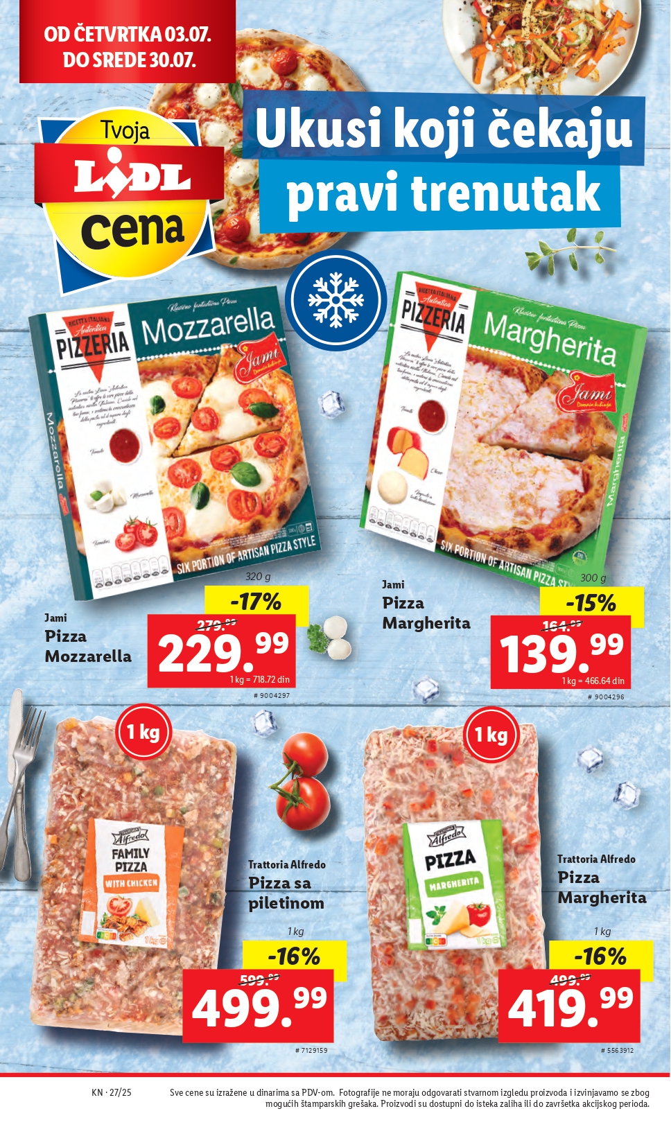 Lidl katalog PREHRANA 3-9.7.2025.