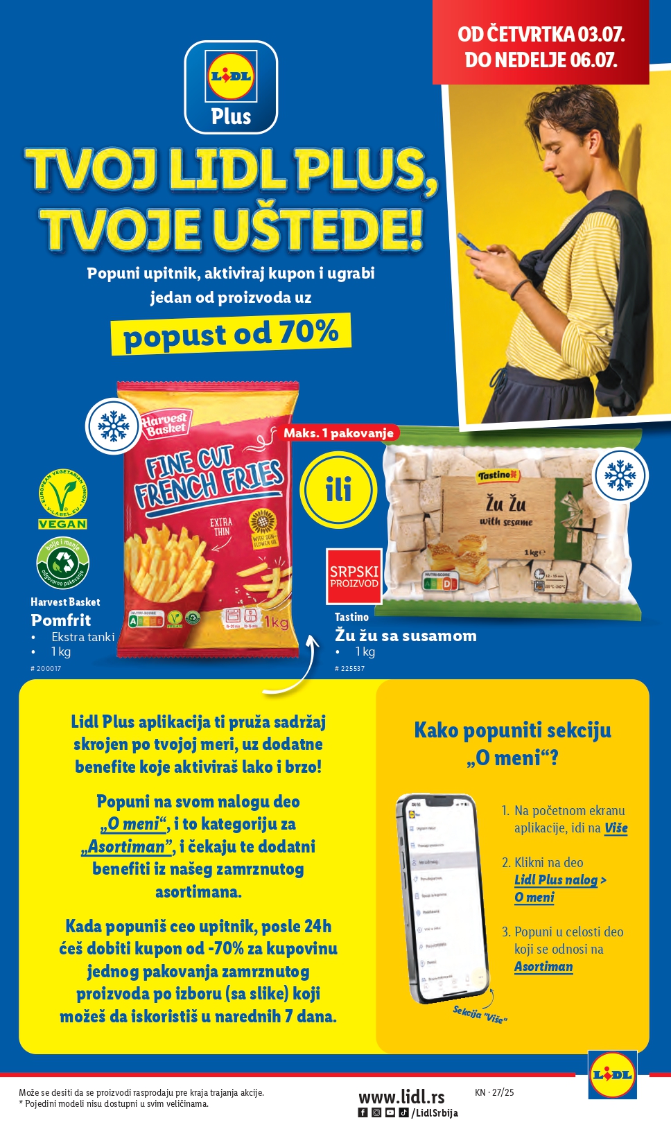 Lidl katalog PREHRANA 3-9.7.2025.