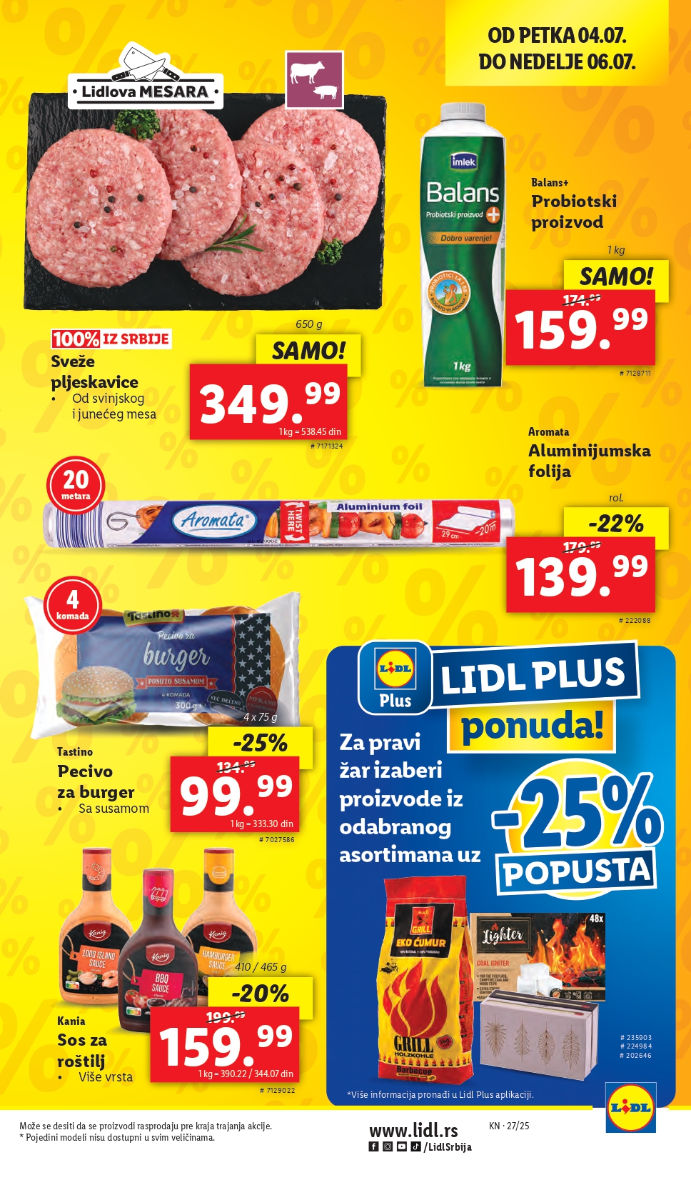 Lidl katalog PREHRANA 3-9.7.2025.