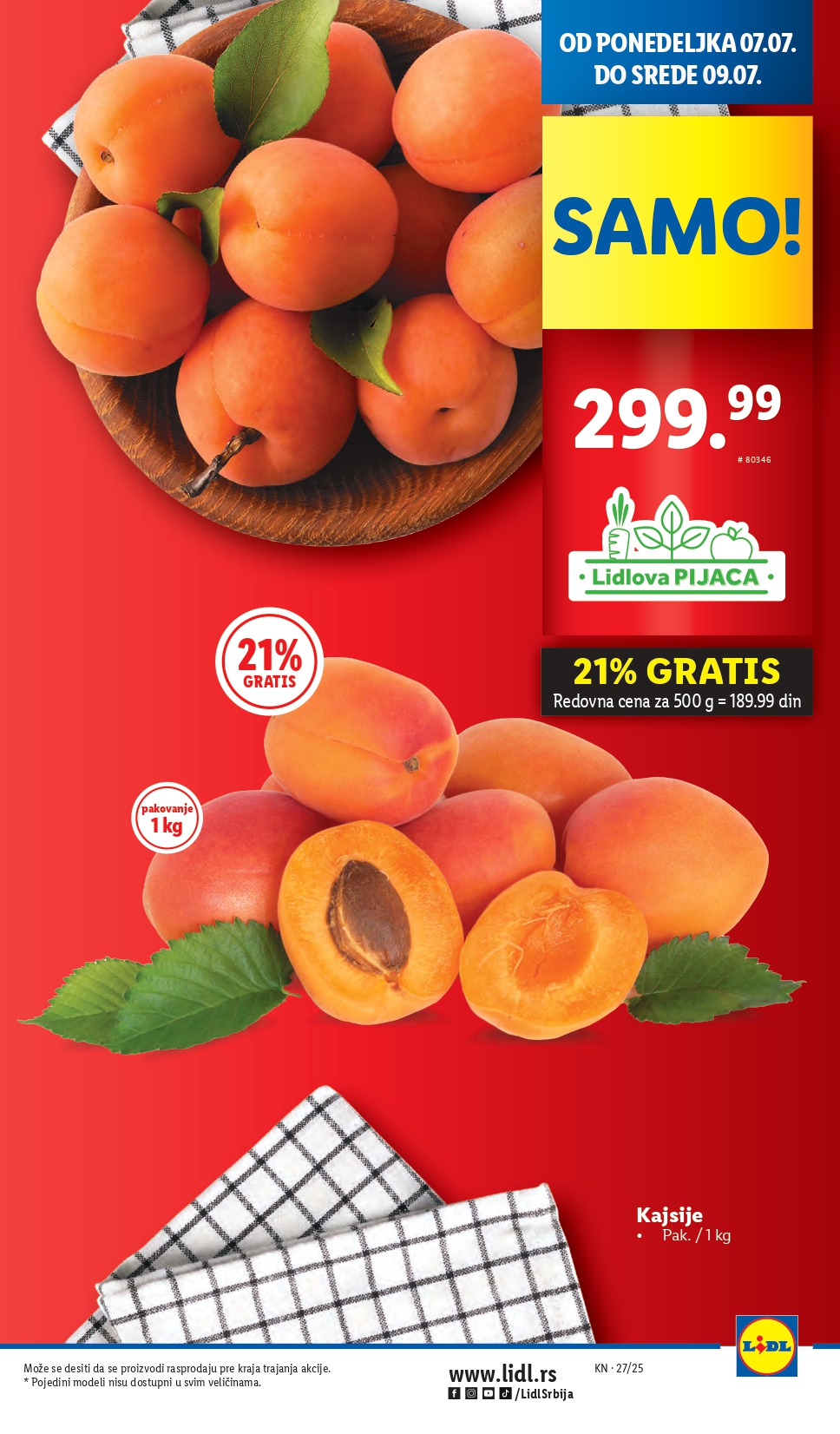 Lidl katalog PREHRANA 3-9.7.2025.