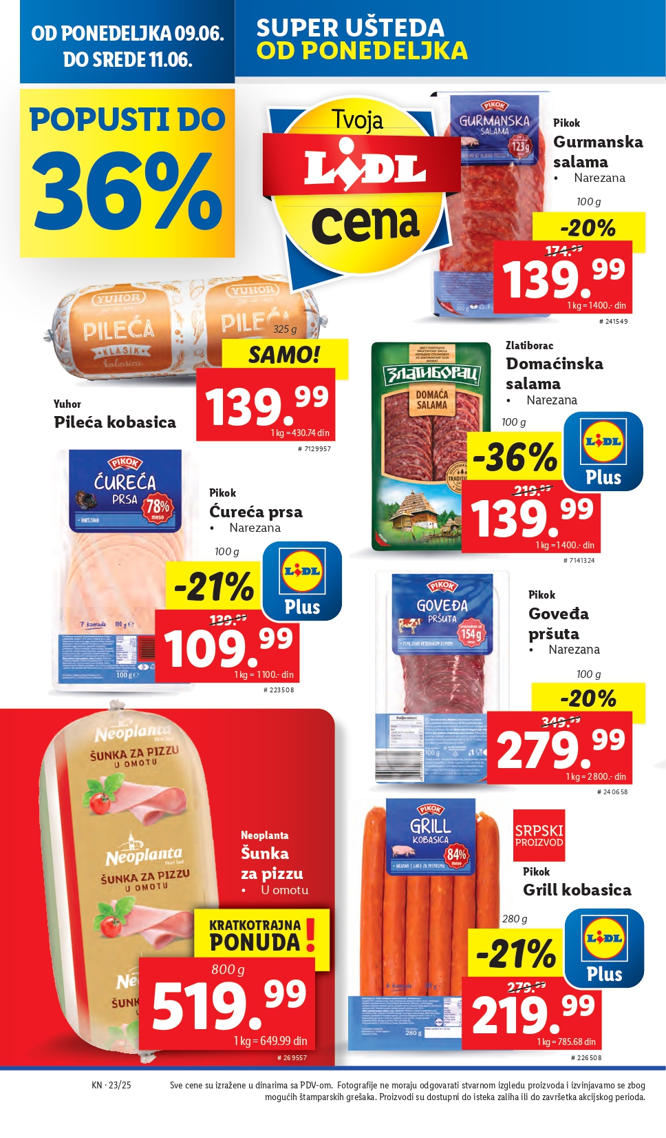 Lidl katalog PREHRANA 5-11.6.2025.
