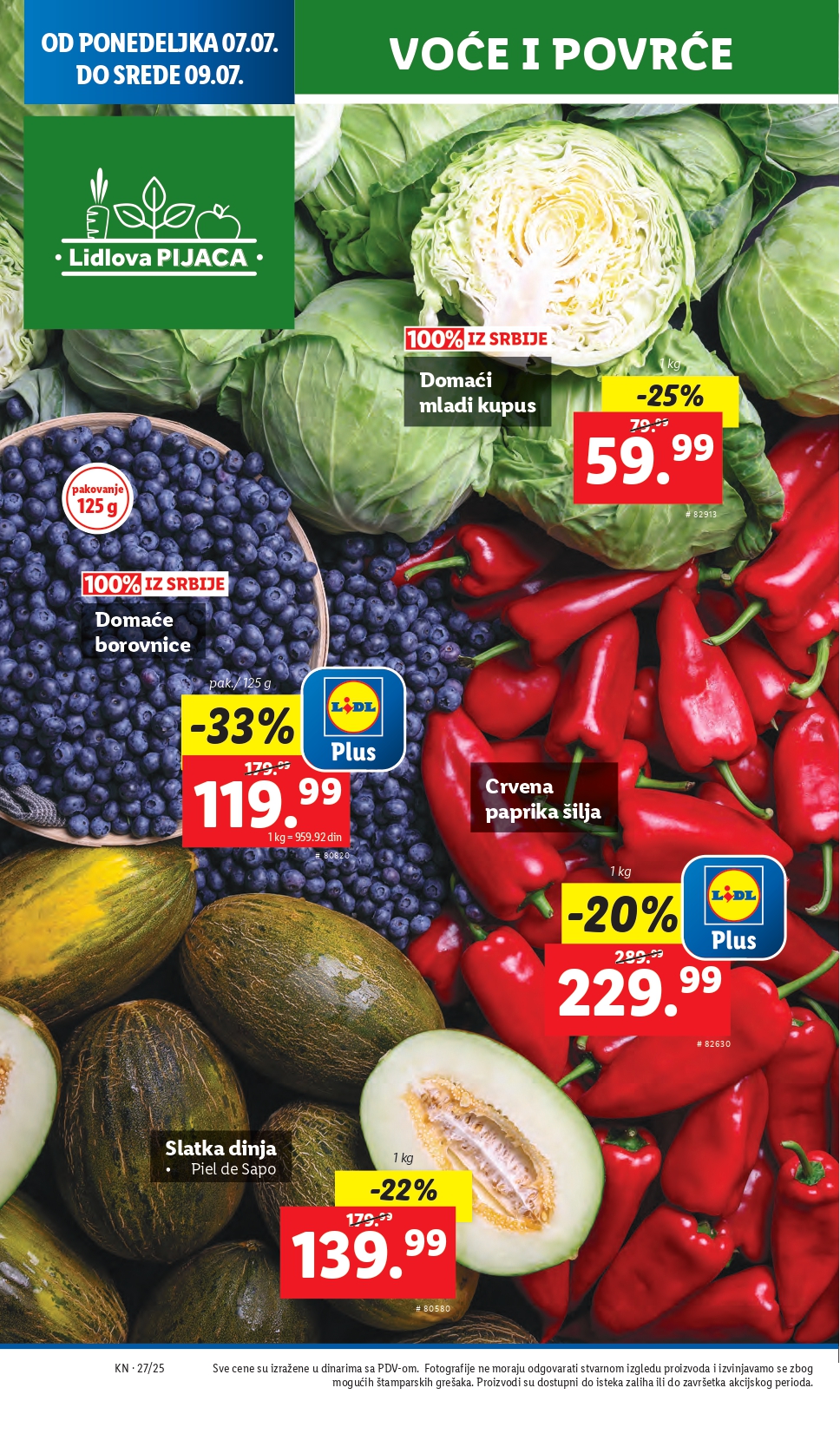 Lidl katalog PREHRANA 3-9.7.2025.