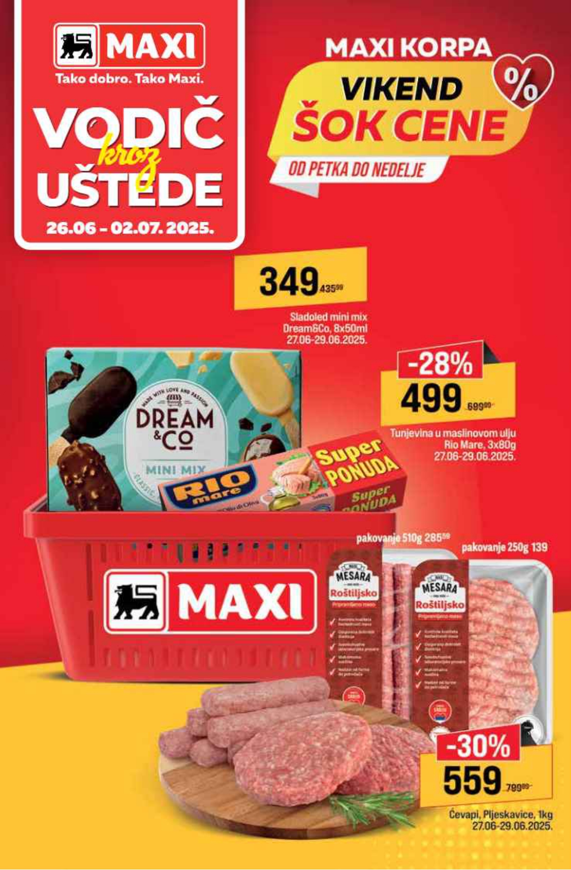 Mega Maxi katalog VODIČ KROZ UŠTEDE 26.6-2.7.2025.