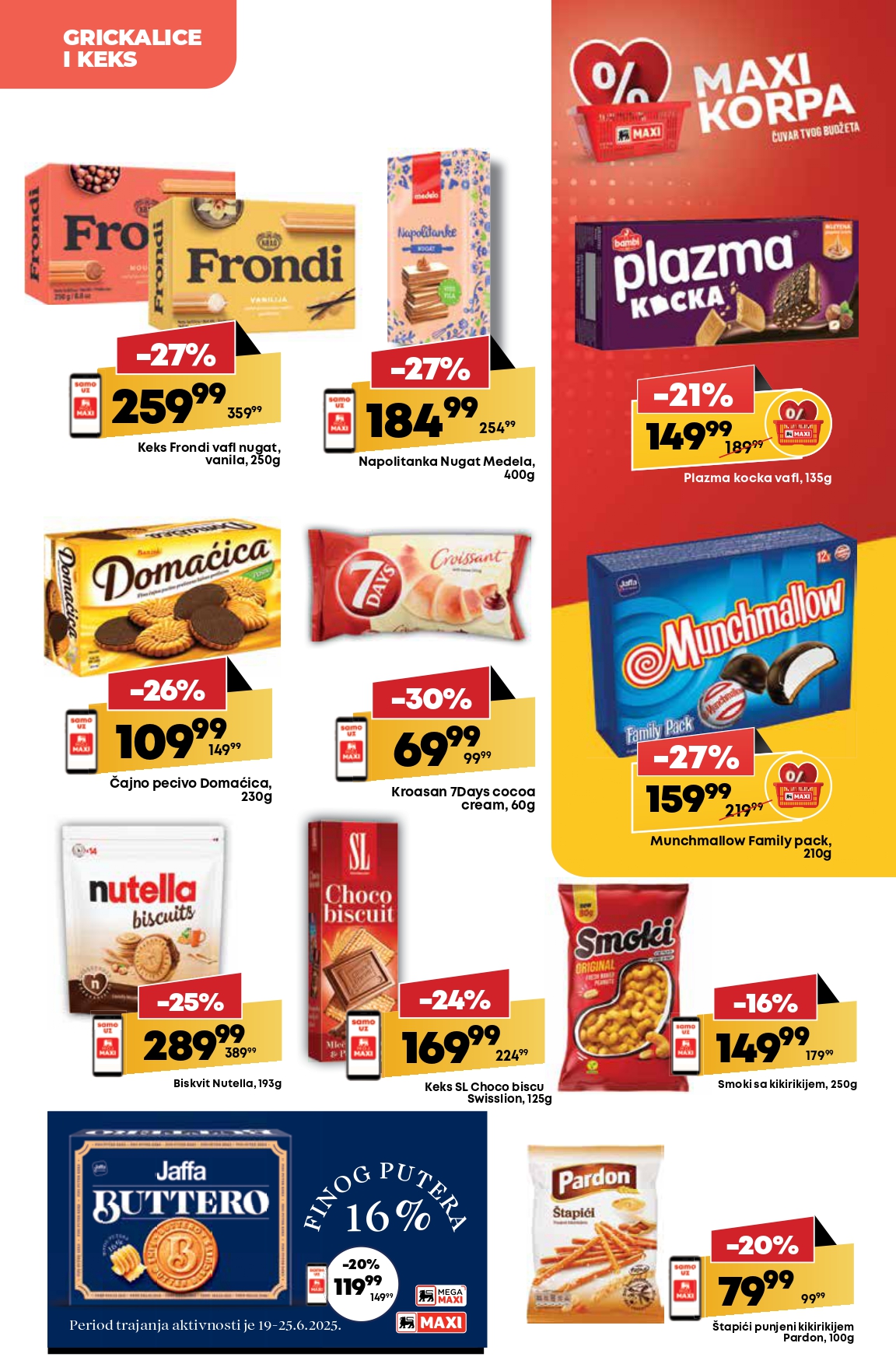 Mega Maxi katalog VODIČ KROZ UŠTEDE 19-25.6.2025.
