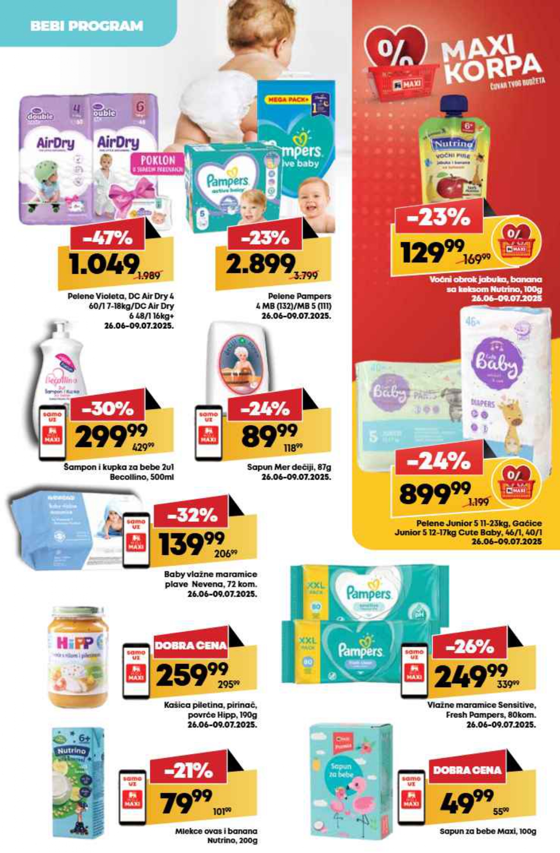 Mega Maxi katalog VODIČ KROZ UŠTEDE 26.6-2.7.2025.