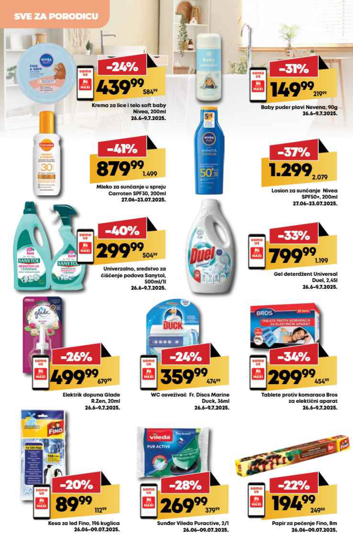 Mega Maxi katalog VODIČ KROZ UŠTEDE 26.6-2.7.2025.
