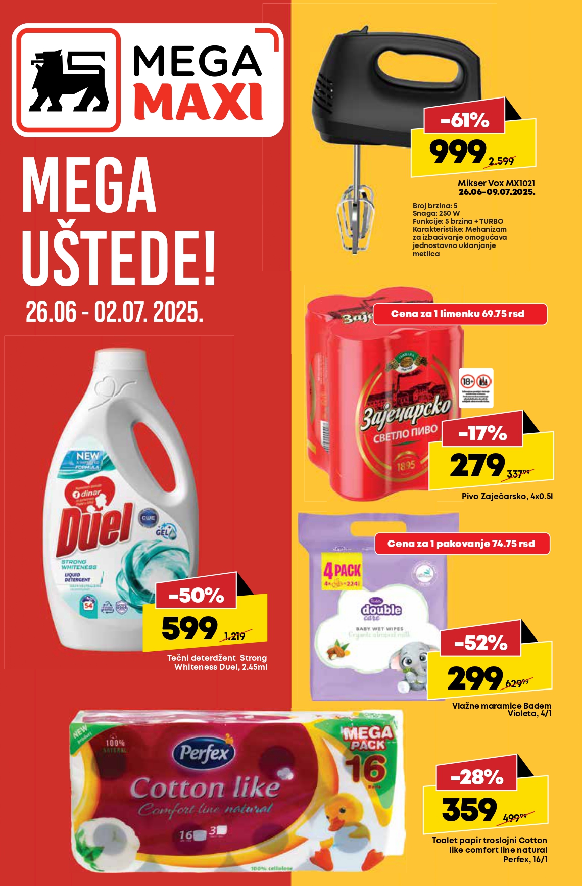 Mega Maxi katalog 26.6-2.7.2025.