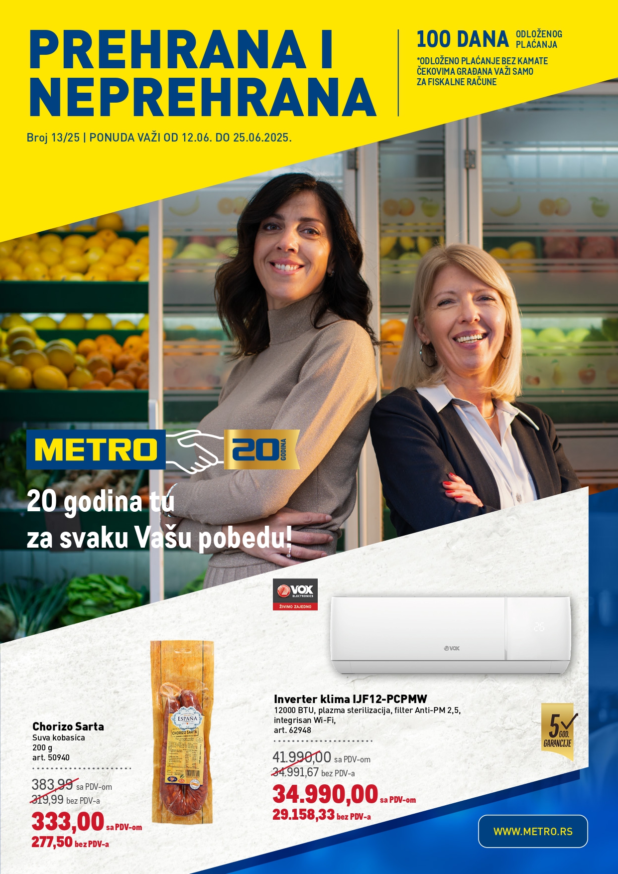 Metro katalog PREHRANA/NEPREHRANA 12-25.6.2025.