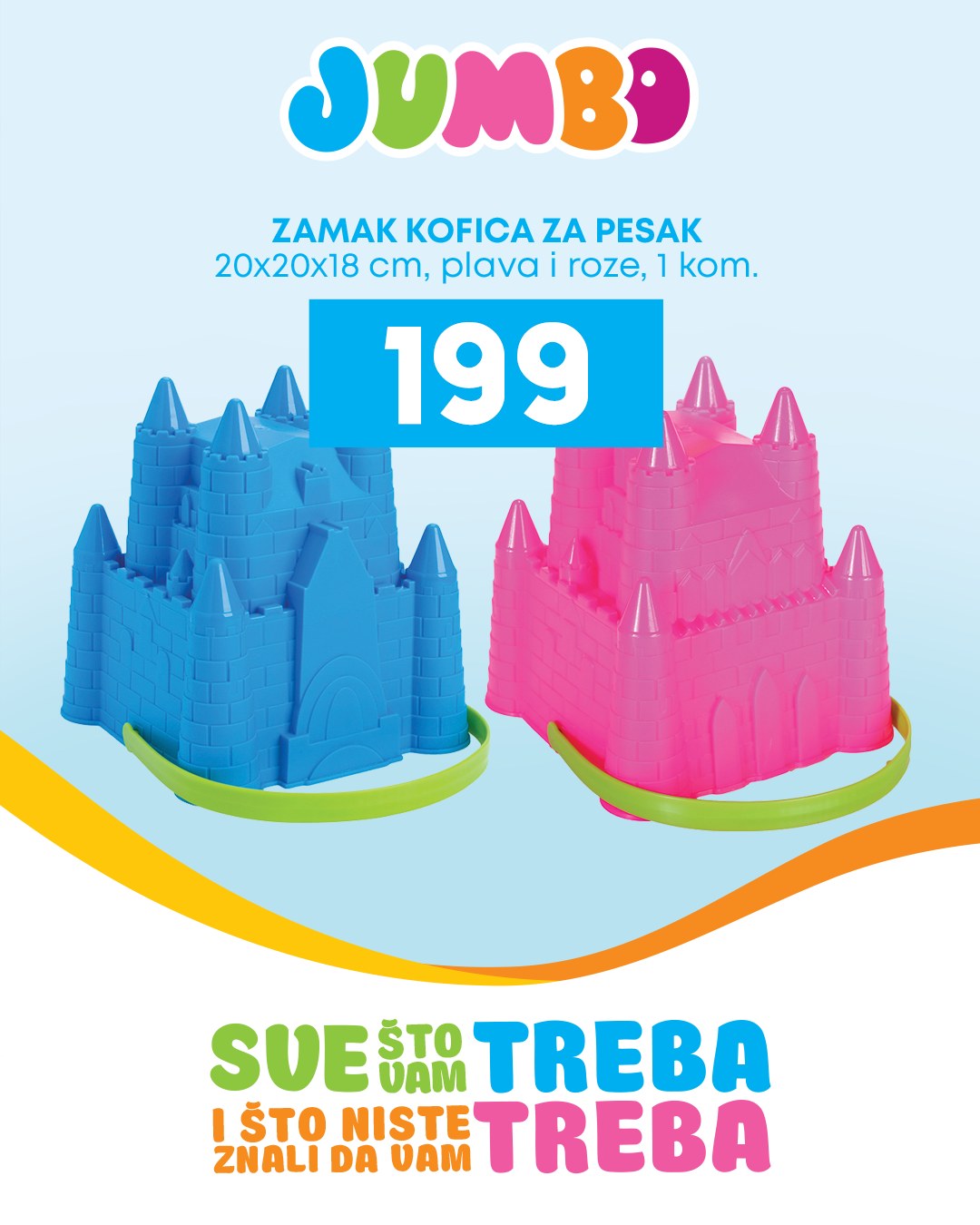 Jumbo IGRAČKE ZA PESAK jul 2025.