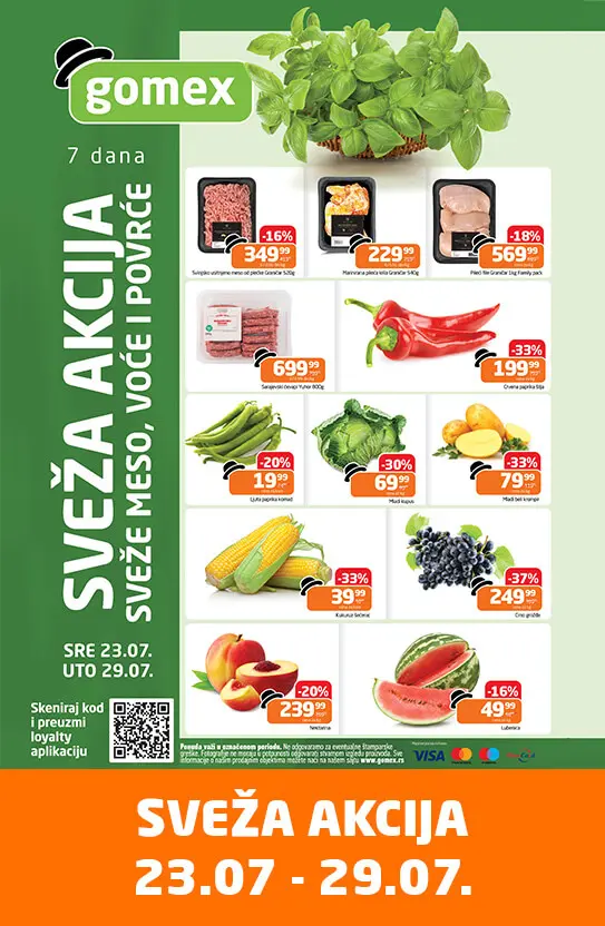 Gomex SVEŽA AKCIJA 23-29.7.2025.