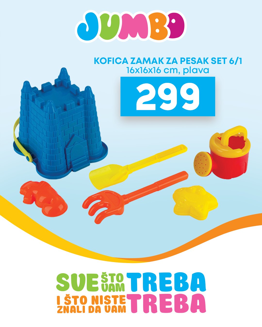 Jumbo IGRAČKE ZA PESAK jul 2025.