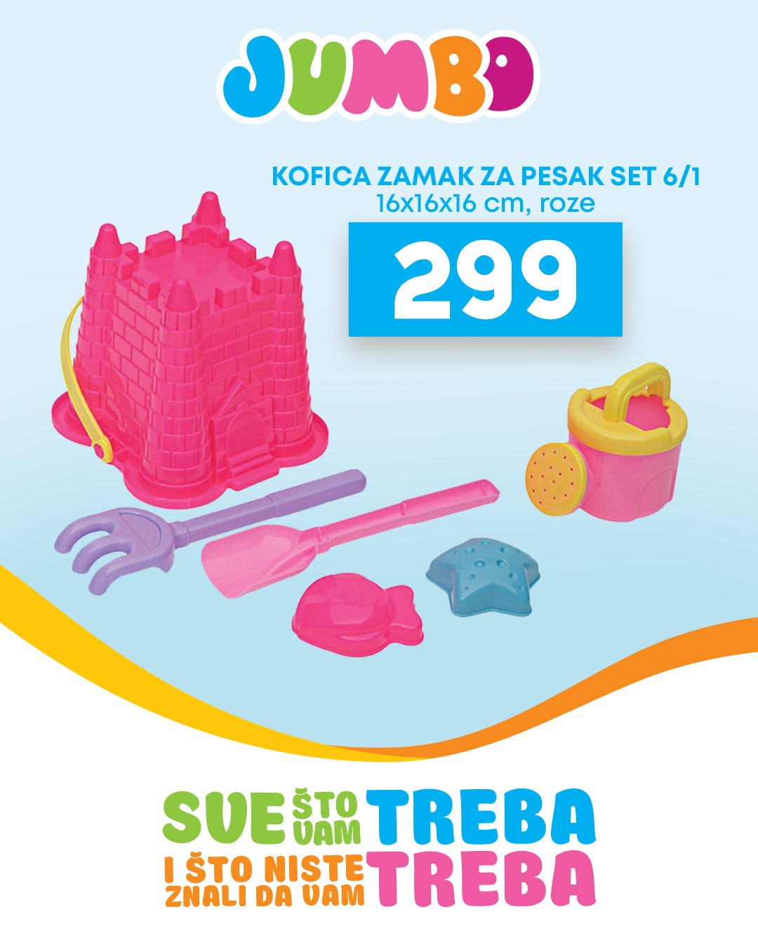 Jumbo IGRAČKE ZA PESAK jul 2025.