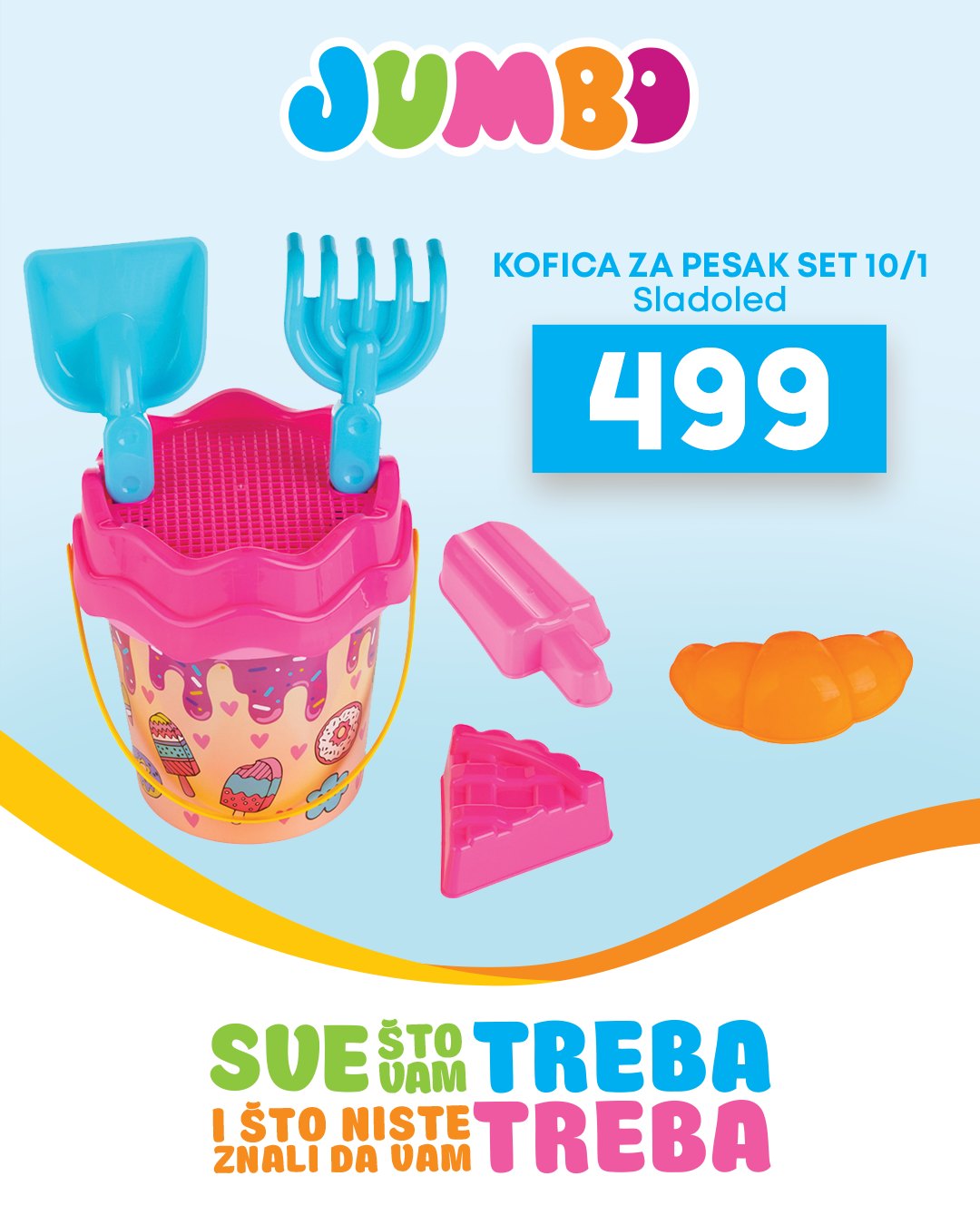 Jumbo IGRAČKE ZA PESAK jul 2025.