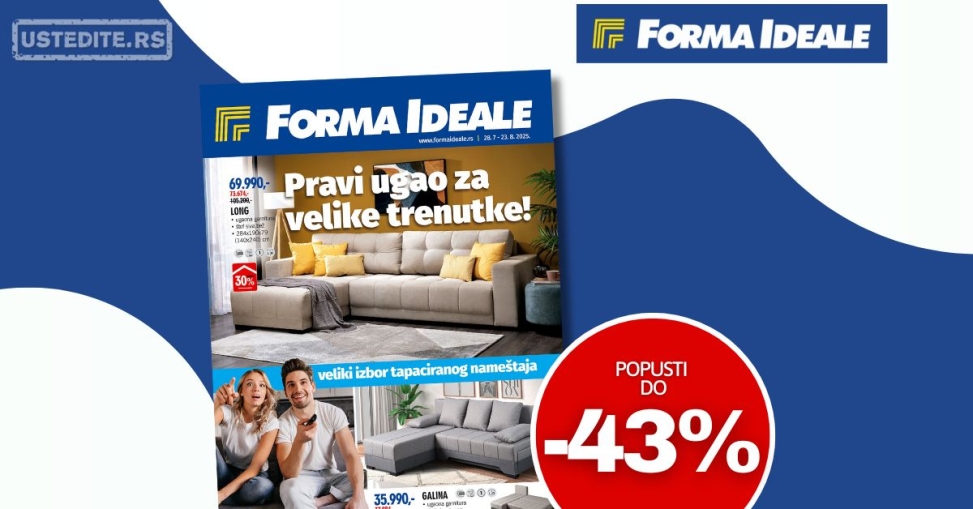 Forma Ideale katalog UGAONE GARNITURE 28.7-23.8.2025.