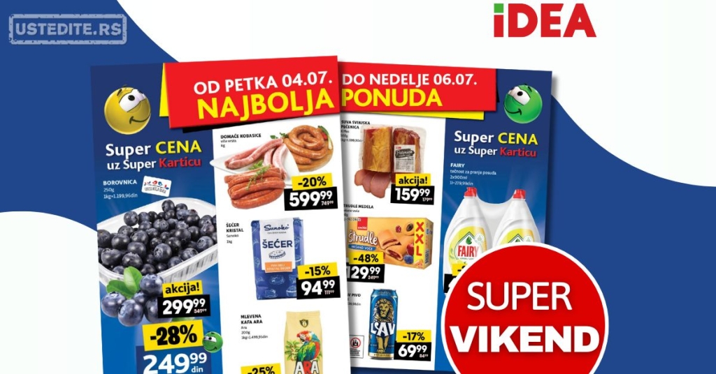 Idea VIKEND AKCIJA 4-6.7.2025.