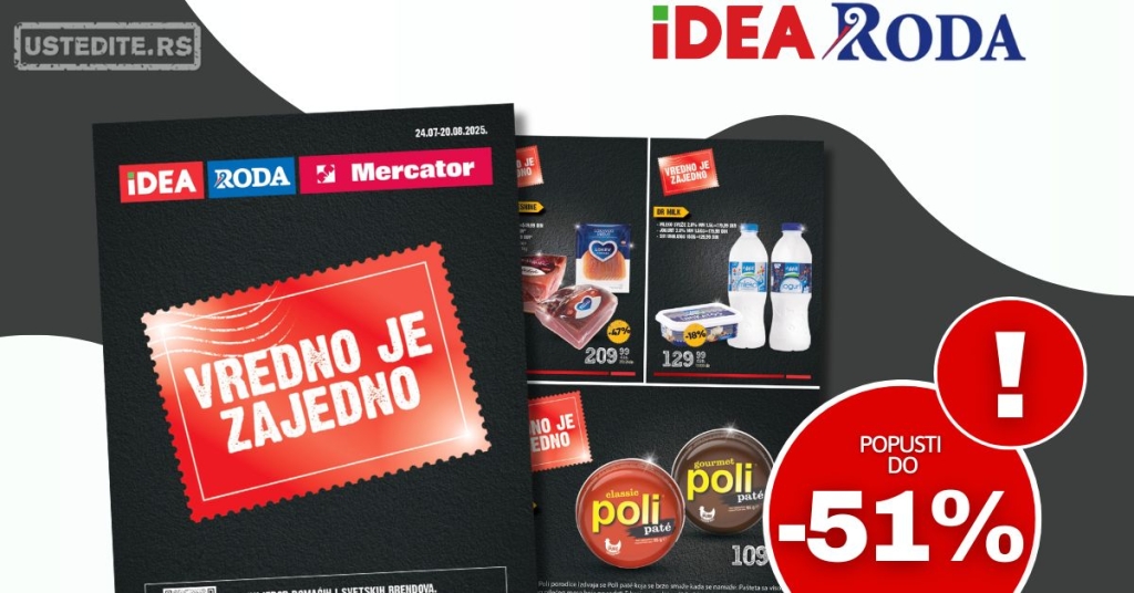 Roda & Idea katalog 24.7-20.8.2025.