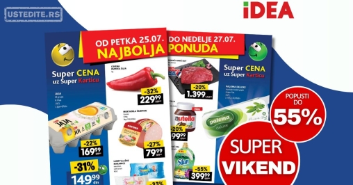 Idea VIKEND AKCIJA 25-27.7.2025.