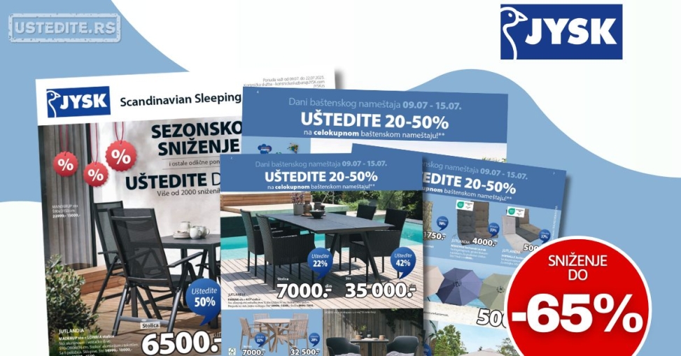 Jysk katalog 9-22.7.2025.
