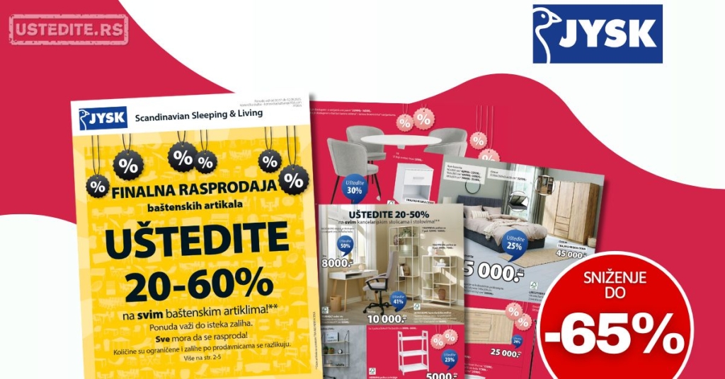 Jysk katalog 30.7-12.8.2025.
