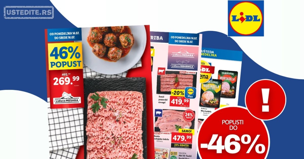 Lidl SUPER UŠTEDA 14-16.7.2025.