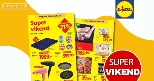 Lidl VIKEND AKCIJA 1-3.8.2025.