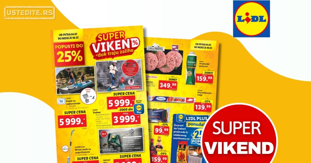 Lidl VIKEND AKCIJA 4-6.7.2025.