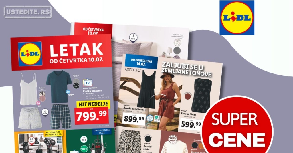 Lidl katalog NEPREHRANA 10-16.7.2025.