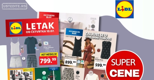Lidl katalog NEPREHRANA 10-16.7.2025.