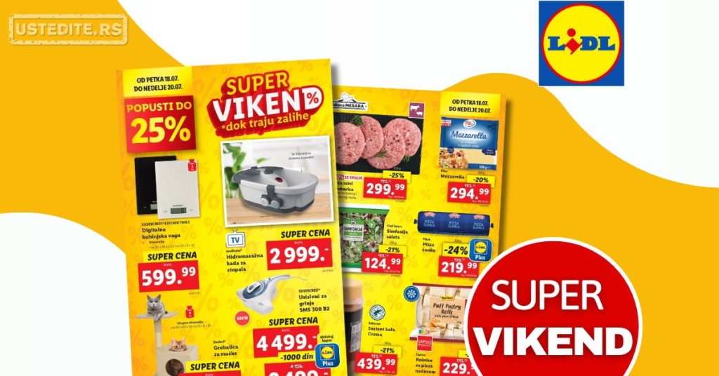 Lidl VIKEND AKCIJA 18-20.7.2025.