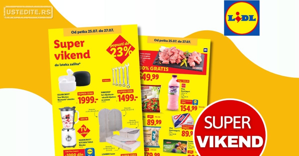 Lidl VIKEND AKCIJA 25-27.7.2025.