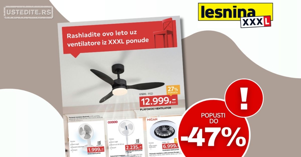 Lesnina XXXL katalog SPECIJAL VENTILATORA 6-31.7.2025.