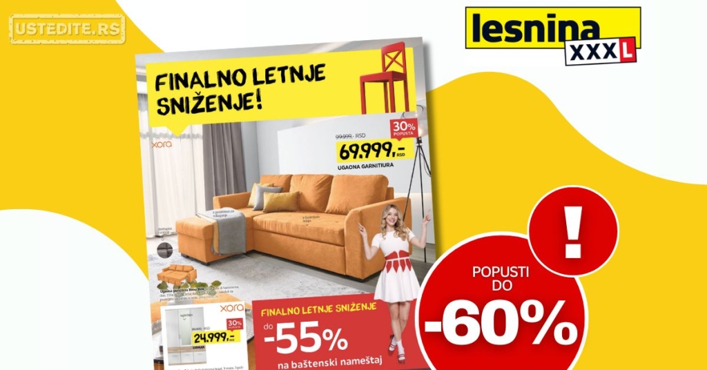 Lesnina XXXL katalog RASPRODAJA 14.7-3.8.2025.