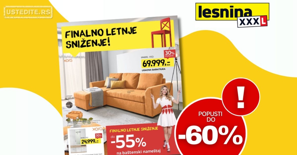 Lesnina XXXL katalog RASPRODAJA 14.7-3.8.2025.