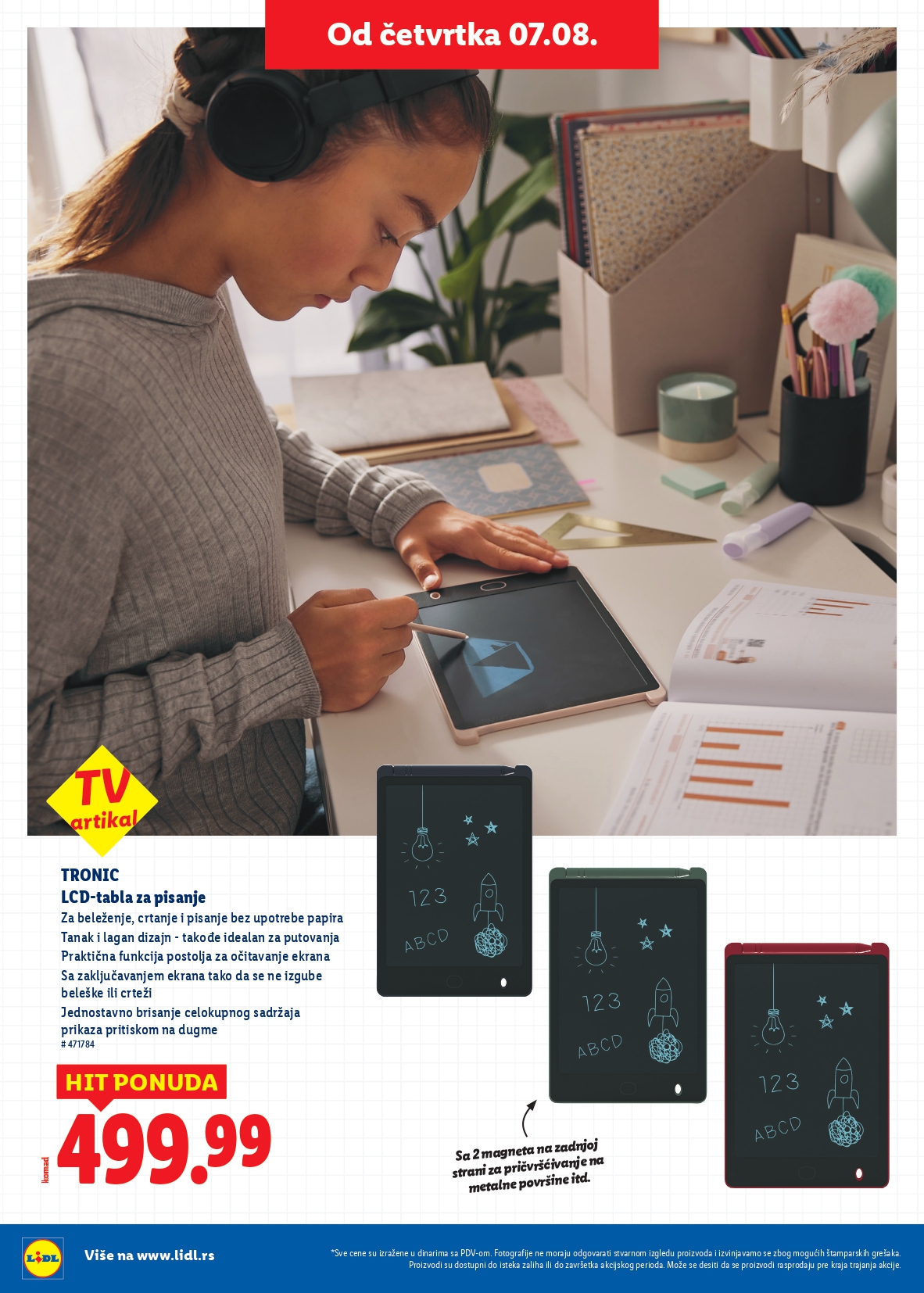 Lidl katalog ŠKOLA 31.7 do isteka zaliha