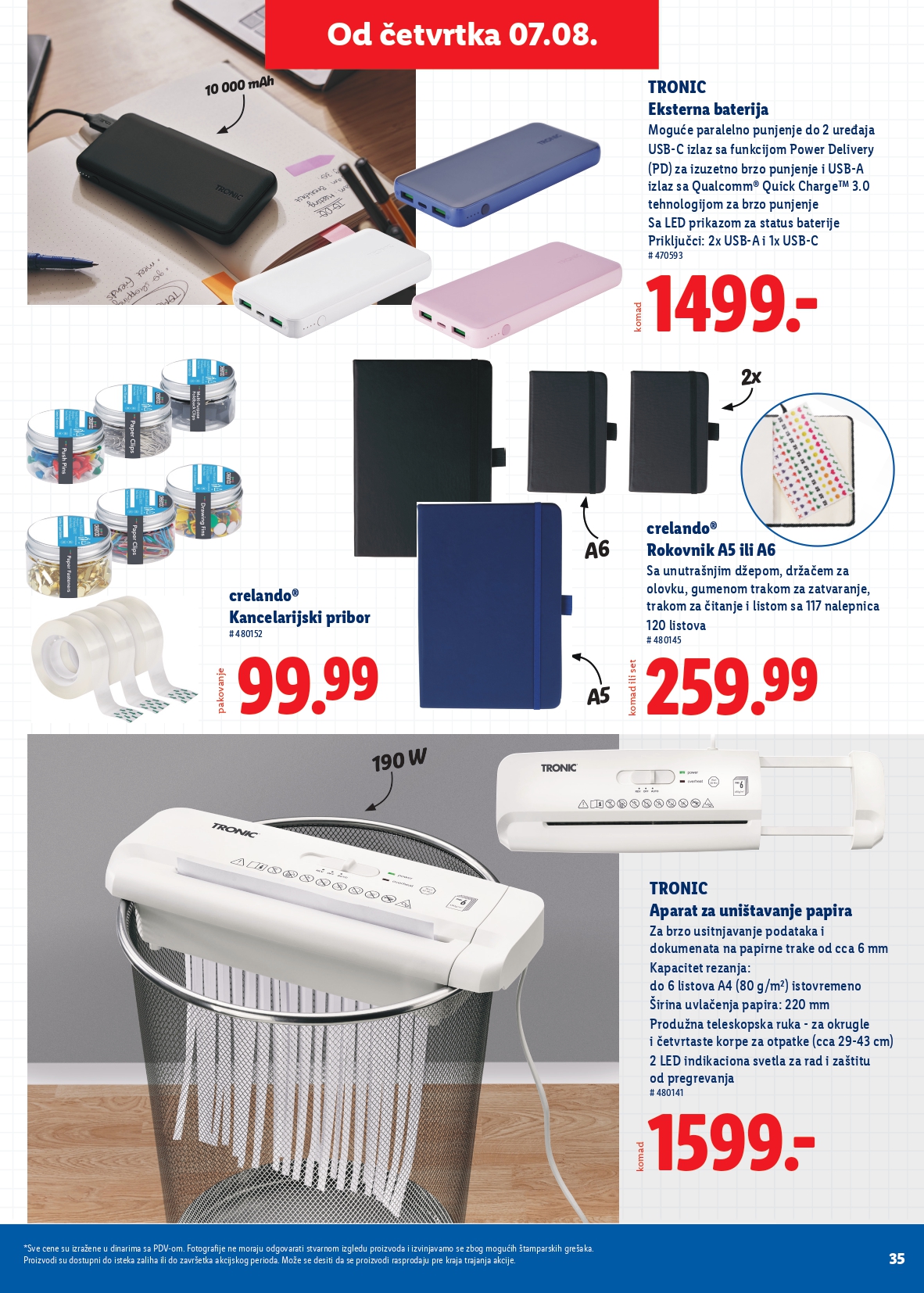 Lidl katalog ŠKOLA 31.7 do isteka zaliha