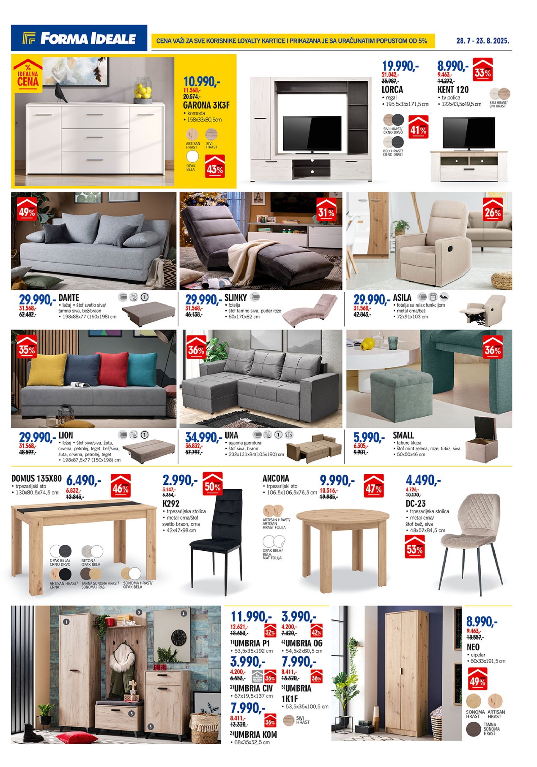 Forma Ideale katalog 28.7-23.8.2025.