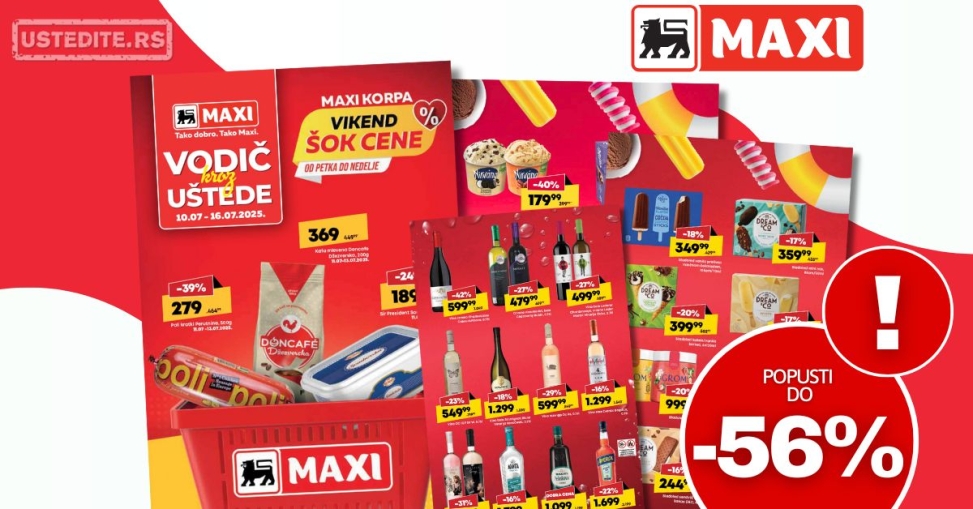 Mega Maxi katalog VODIČ KROZ UŠTEDE 10-16.7.2025.