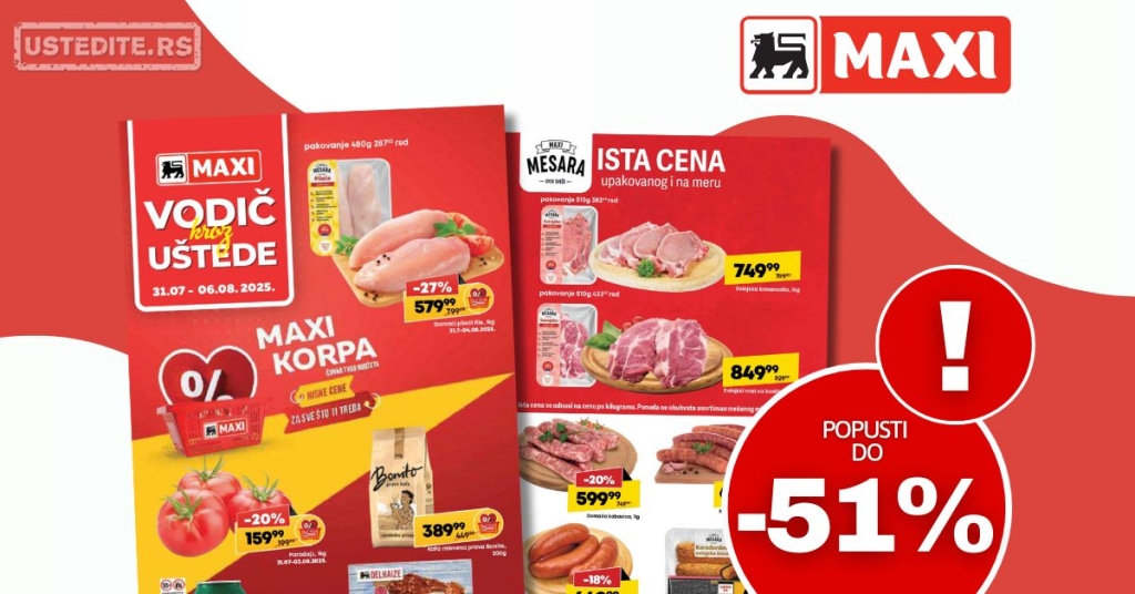 Maxi katalog 31.7-6.8.2025.
