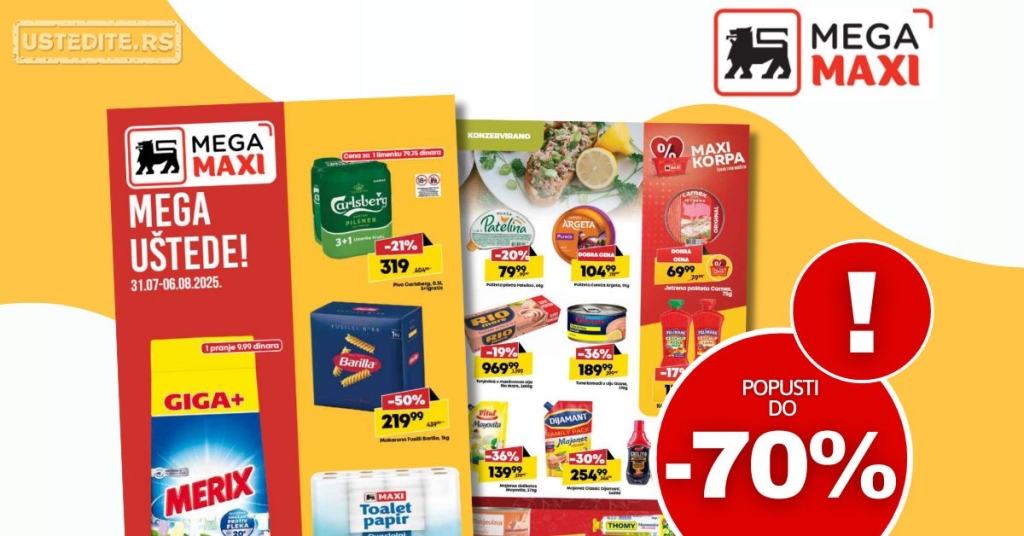 Mega Maxi katalog 31.7-6.8.2025.