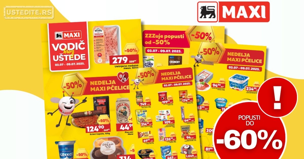 Mega Maxi katalog VODIČ KROZ UŠTEDE 3-9.7.2025.