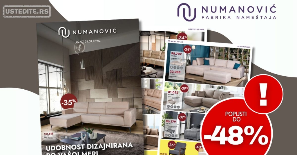 Numanović namještaj katalog 2-31.7.2025.