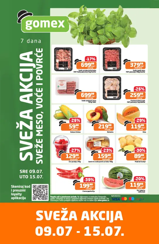 Gomex SVEŽA AKCIJA 9-15.7.2025.