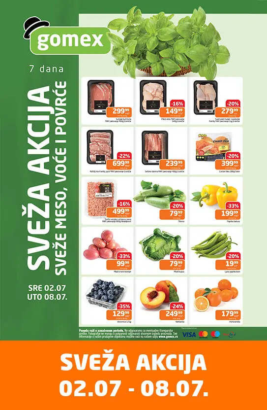Gomex SVEŽA AKCIJA 2-8.7.2025.