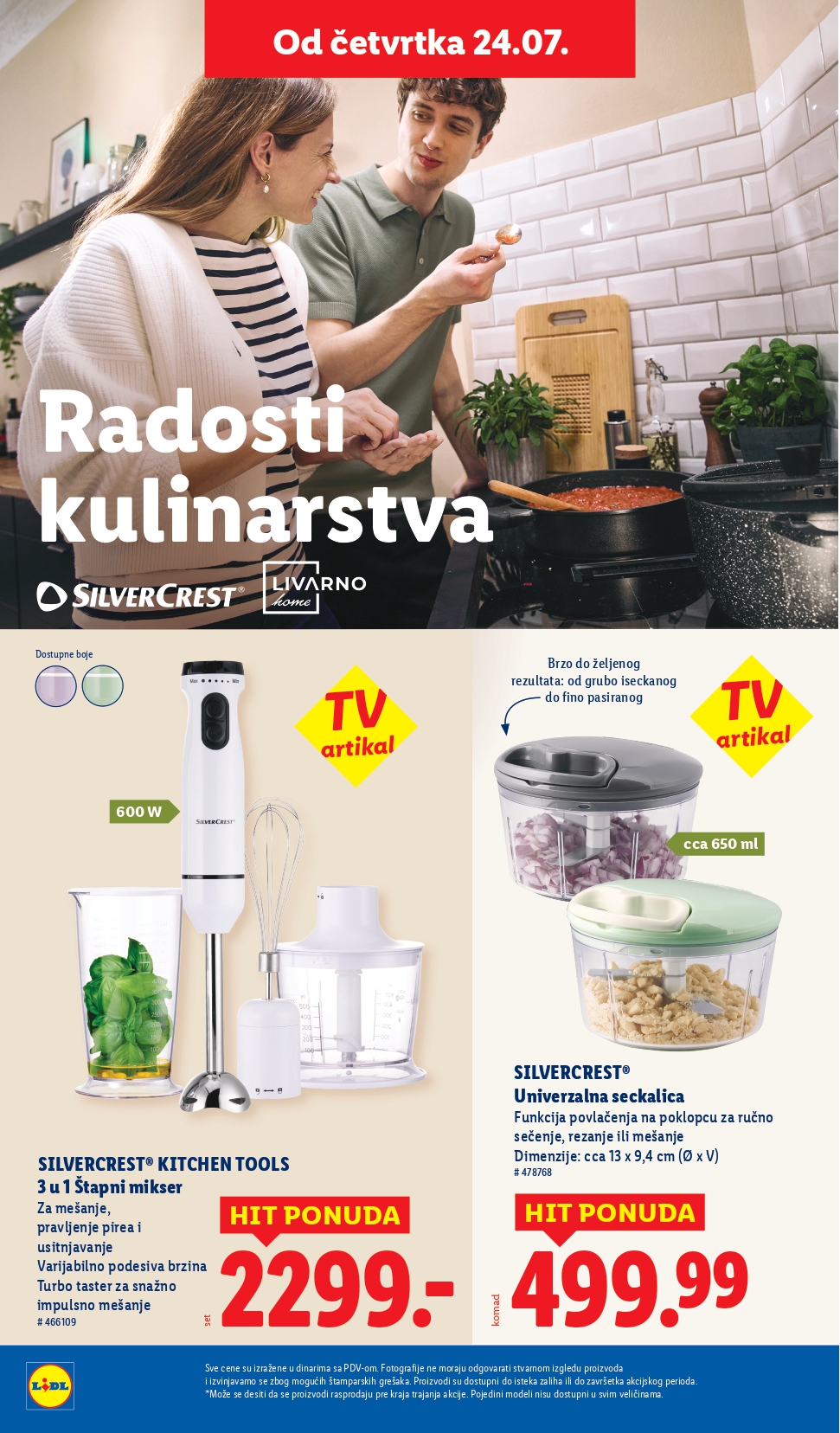 Lidl katalog NEPREHRANA 24-30.7.2025.
