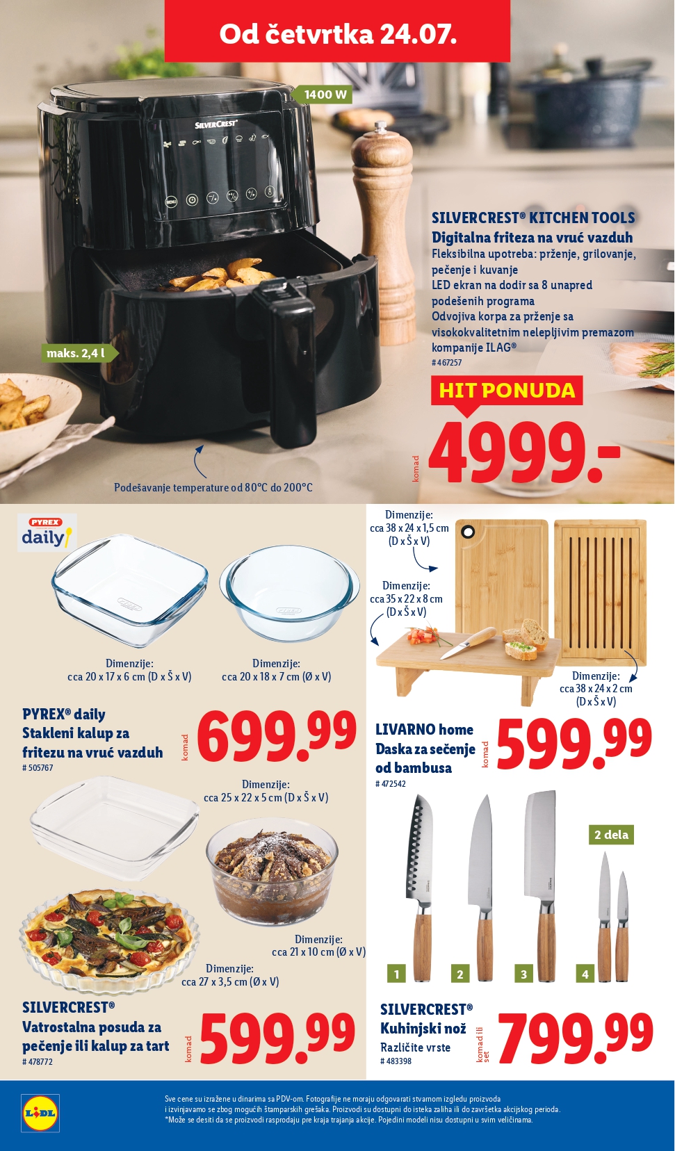 Lidl katalog NEPREHRANA 24-30.7.2025.