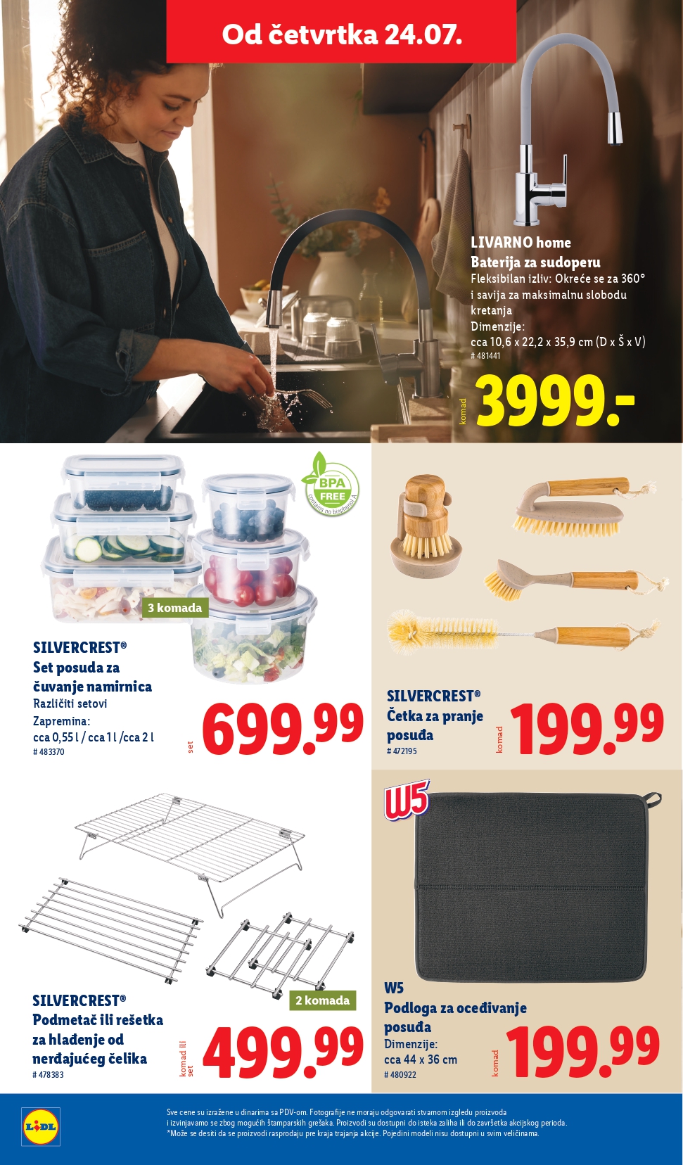 Lidl katalog NEPREHRANA 24-30.7.2025.